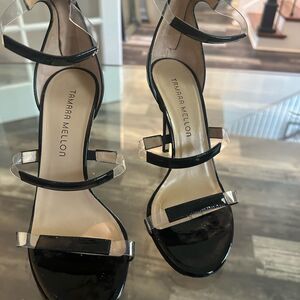 Tamara Mellon Black Strappy Sandals